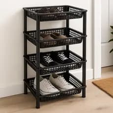 Prateleira Estante Modular Organizadora Armazenagem de Livros Fruteira Multiuso Montável Plastica