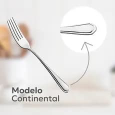 Jogo Talheres Garfo Inox Sobremesa Bolo Doces Café