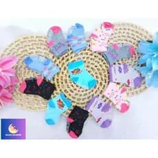 Meias estampadas Com anti-derrapante na sola bebe menina pague 1 leve 3 pares cores sortidas