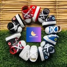 Tênis bebê estrela masculino sapatinho cores variadas calçado bebe menino