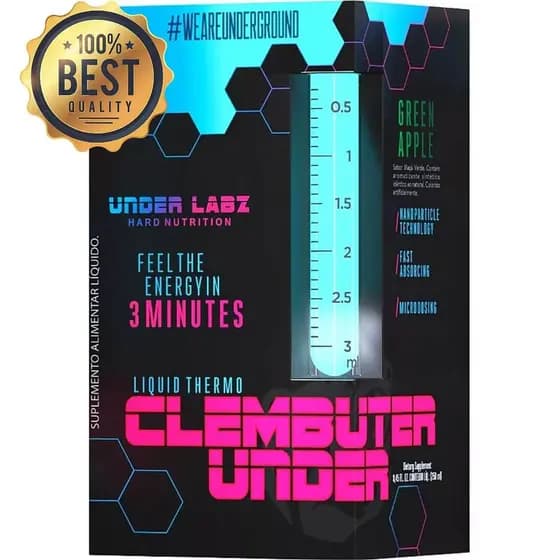 Termogênico Líquido Clembuter Under Labz 250ml - L-Carnitina Cafeína Taurina Cromo