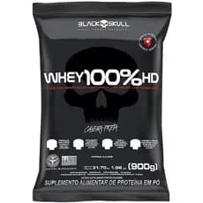 Whey 100% HD Black Skull Refil 900g - Whey Protein 3W (Wpc, Wpi, Wph)