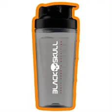 Coqueteleira Sqeeze Shakeira Black Skull Fumê 800ml Copo para Tomar Suplementos Água Academia