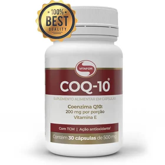 Coenzima Q10 Vitafor Antioxidante com Vitamina E- COQ-10 (30 cáps)