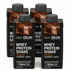 Kit Dux: 4x Whey Protein Shake Dux 250ml 15g de Proteína Zero Lactose