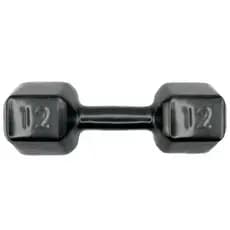 Halter Sextavado Emborrachado 12kg Academia Musculação Treino em Casa Crossfit Funcional Peso Fisioterapia