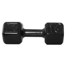 Halter Emborrachado 16 Kg Sextavado peso de Academia Musculação Treino em Casa Crossfit Funcional