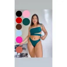 Biquini Feminino De Praia Cropped Com Calcinha Asa Delta Beach gloss