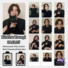 Kit Live Yoongi 28.12.25 BTS Photocards Foto Chaveiro Polaroide Fanmade