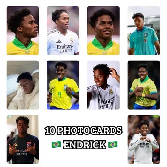 10 Photocards Kim Endrick Brasil Fanmade