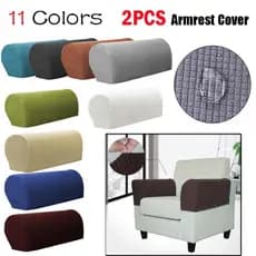 2 Pcs/Set Sofá De Apoio De Braço Cobre Protetores De Cadeira De Pano Decoração De Casa Velo Polar Confortável