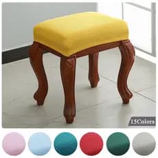 【Not Chair】Capa Cadeira Quadrada Elástica Removível Antiderrapante À Prova De Poeira Várias Cores Simples