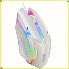Mouse Para Jogos Com Fio MILANG De 1 Unidade , Retroiluminação RGB , Design Ergonômico , Rolo Antiderrapante 3D Escala ,