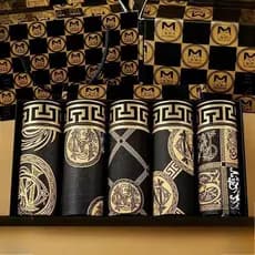 Roupa Íntima Masculina De Luxo , Alta Qualidade , Preto E Dourado , Moda Confortável , boxers Respiráveis