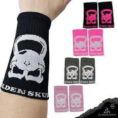 Munhequeira de Suor Canelada Golden Skull Lançamento C/NF