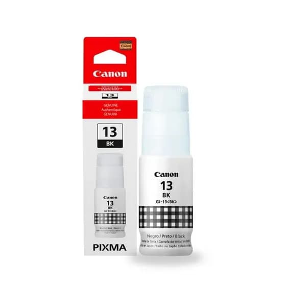 Refil de Tinta Canon GI-13-BK Preto Mega Tank G610 G-610