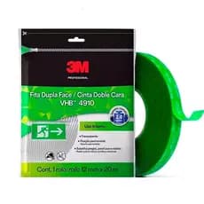 Fita Dupla Face 3M VHB 4910-2 rolo 12mm x 20m Transparente