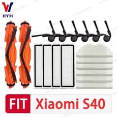 Para Xiaomi S40/OV81 Robô Aspirador De Pó Acessórios Escova Principal Lateral Mop Pano Filtro Hepa Peças Reposição