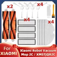 Para Xiaomi Mi Robô Aspirador De Pó Mop 2C XMSTJQR2C Acessórios Escova Principal Lateral Filtro