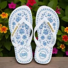 Chinelo Feminino Estampado Tira Grossa - Ótima Qualidade
