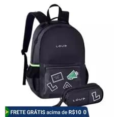 Kit Mochila Escolar Loud Gamer Original Com Estojo LO24657