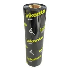 Ribbon 110x74 Cera (wax) Armor Inkanto AWR1 Externo para impressora térmica Zebra Argox Elgin