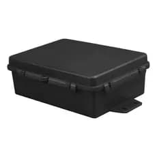 Caixa Hermética Preta Baby Slim 14,5x10,5x5,5cm Multiuso