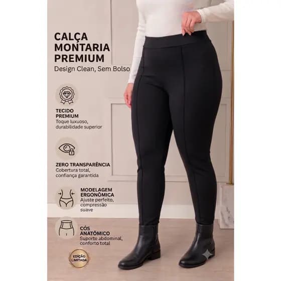 CALÇA MONTARIA LEGGING TRADICIONAL SEM BOLSO