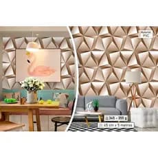 Papel Parede Adesivo Vinilico Geometrico Decorativo Revestimento 5 Metros