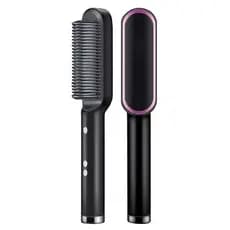 Escova Alisadora de Cabelos Multifional 5 em 1 - Alisa, Seca, Hidrata, Modela e Anti-Frizz Bivolt