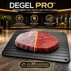 Tábua Para Descongelar Carne Rápido Sem Microondas Placa de Alumínio Degel Pro