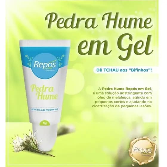 Pedra Hume em  Gel 10g - Repos