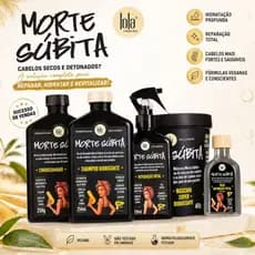 Kit 4 Un Morte Súbita Lola – Shampoo, Condicionador, Máscara e Spray Reparação