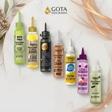 Tõnico Fortalecimento de Cabelos - Gota Dourada - 100ml- Variações de Óleos (Escolha o Seu)