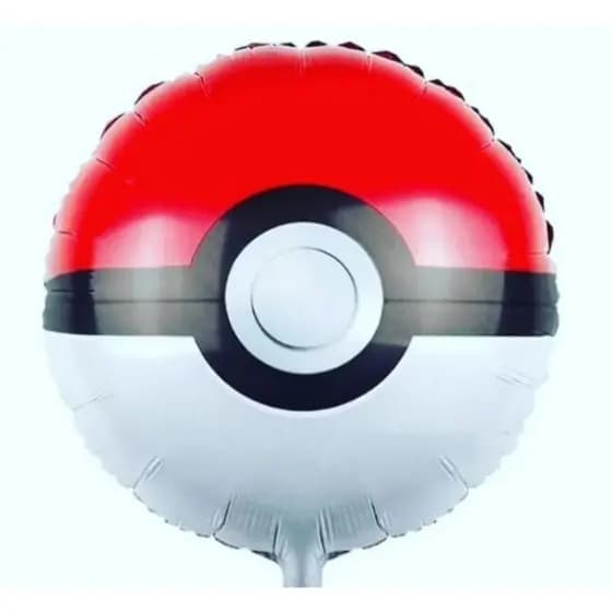 kit c/10 balões metalizado pokemon mede 45 cm