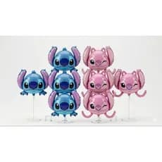 Kit c/ 10/20/50  balões metalizado cabeça Lilo Stich grande mede 54 cm