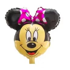 kit c/10 balões minnie cabeça mede 68 cm,50cm decoração festa infantil