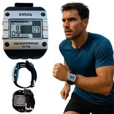 Relógio Masculino Esportivo Digital Moderno a Prova D'água Função de Luz LED, Cronometro, Data