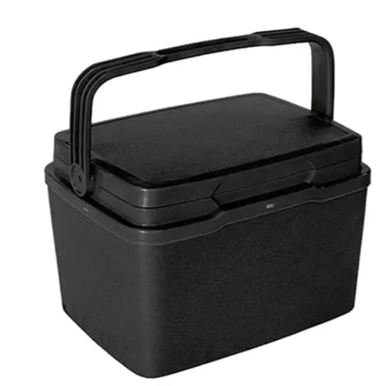 Caixa Térmica Preta 7L Com Alça Cooler Ideal Para Bebida , Alimentos e Etc - TOY 26017