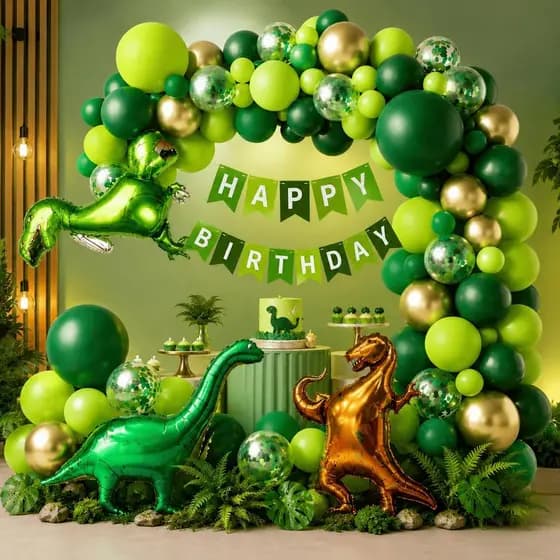 Kit Festa Dinossauro Balões Decoração Infantil Tema Jurássico Completo Dino