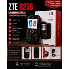 Celular ZTE R236 Básico Dual Chip -  Nunca Usado!