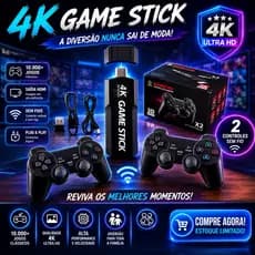 GameStick Controller Gamepad Sem Fio – Controle para Jogos Retrô e Modernos