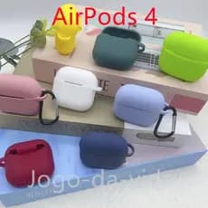 Novo Capa Case capinha de Silicone Protetora para fone Apple AirPods 4 （2024）
