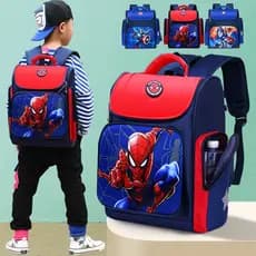 Ready Stock Elementary Stock Elementary Mochila escolar Mochila escolar masculina de 1-3-5a série Menino feminino de 6-12 anos de idade Mochila infantil leve à prova d'água
