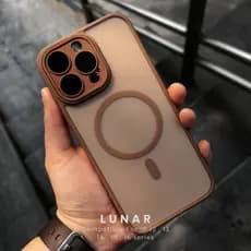 Desert Titanium Gold Matte Capa De Telefone Magnética Para iPhone 16 11 12 13 14 15 Pro Max 16 Plus Proteção De Lente De