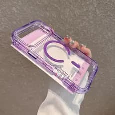 Capa De Telefone Magnética 3 Em 1 Removível À Prova De Choque Para iPhone 17 11 12 13 14 15 16 Pro Max Plus Air Caixa Fl