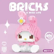 Presente De Brinquedo De Construção Animal Para Coelho Bonito