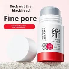 Máscara de limpeza suave, máscara sólida de limpeza profunda para remoção de impurezas e limpeza dos poros.