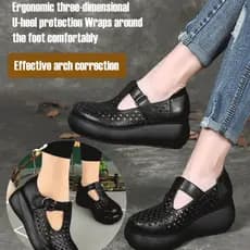 Sapatos femininos respiráveis   com sola macia