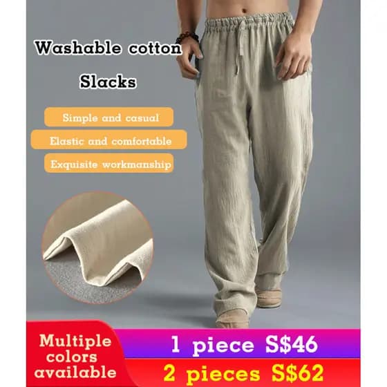 Calça de corrida esportiva masculina, moderna e casual.